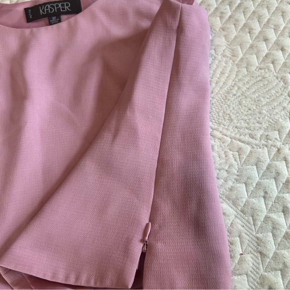 Kasper Orchid Sleeveless Shell Top Size 8P | Lined, Side Zip, Office to Evening - Picture 7 of 11